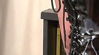Foot Freak Fucks Her Leather Boots and Cums on Them Huge