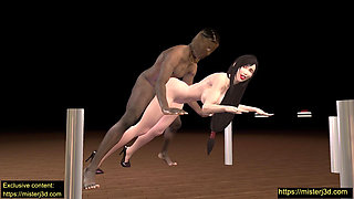 Tifa Needs a Bigger Partner in Doggy Position