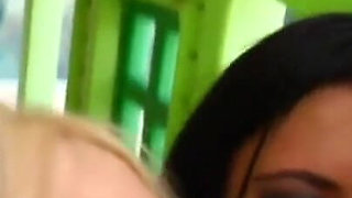 Passionate orgy with two innocent girls
