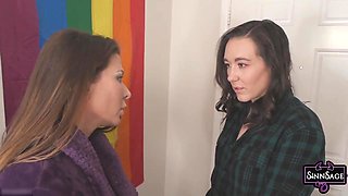Femdom Dildo Fucks With A Big Dildo! - Sinn Sage And Ariel X