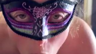 Playful and dirty Milf Wife Bonemaiden Cosplay long blowjob and cum swallow
