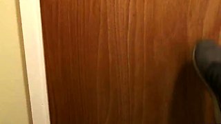 CFNM toilet femdom jerks BFs cock