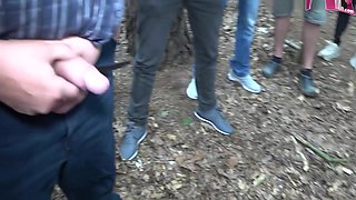 Extreme Outdoor Orgy With Surplus Of Men And Sex Without Condoms With Blond A