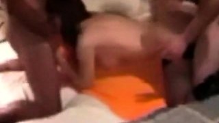 Blonde Milf Aldonze C Gangbanged in Lingerie