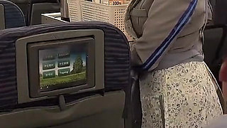 Beautiful Ass Cabin Attendant - S-shape Ass Swinging Cowgirl Position. 2