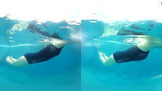 Schoolgirl Pool Diving Vr Part 2 - Girls Locker Room Hidden Cam