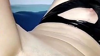 Latex Mistress Fucking Ass and Showing Pussy