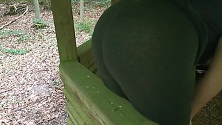 Slapping and Flogging Ass and Tits Outdoors