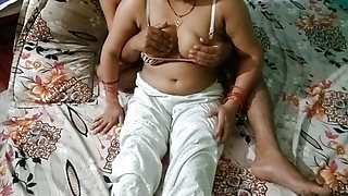 Indian Beautiful Bhabhi Having Fun with Her Husband.