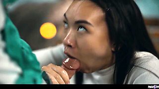 Glamour Nathan Bronson and Lulu Chu - hd action - Parasited