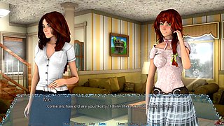 Offcuts Amy in an animated hentai visual novel adventure