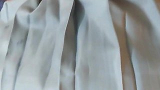 Schoolgirl Fucking Her with a Foxtail in the Ass