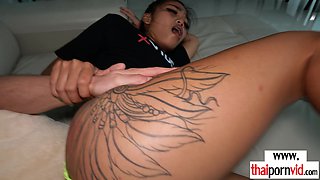 Bombastic amateur Thai teen nympho Pokcy wants get lovers big white cock