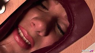 Frustrated Wife with big natural Bouncing Boobs seduce to Cheating Fuck by muscled Boy at Massage