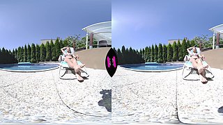 Paula Shy Masturbating By The Pool - PS-Porn