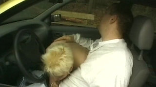 Chubby German MILF Got Her Pussy Fingered and Licked in Car