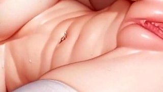 Ai Blue Haired Woman in Foursome
