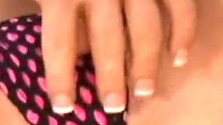 Blonde babe gives perfect footjob