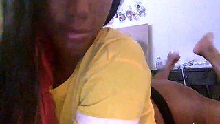 Hot Black Maid Does Some Webcam Black and Ebony