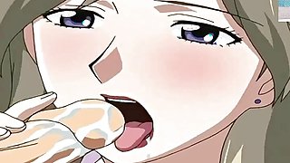 I'm alone and I stick my finger in my wet pussy watching Hentai Uncensored Mother Knows Breast