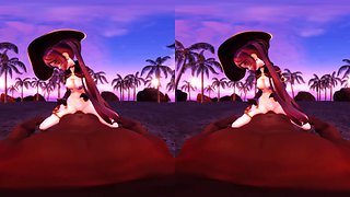 Minu The Witch Drilled on The Beach