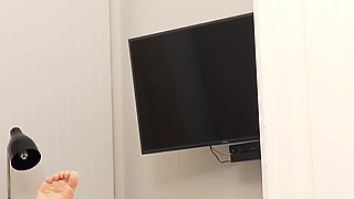 Tiffany Tatum Interracial Handjob and Cum Swallowing Blowjob