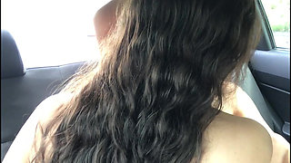 We stop the vehicle and fuck on the trace seat.