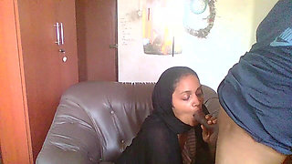 Behind the Scenes of Hijab Office MILF Had a Visitor Neighbor Boy