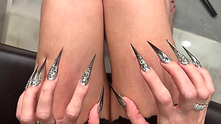 Long Claws - My New Shape, Long Nails with Long Flexible Fingers Wide Palms, Finger Sucking