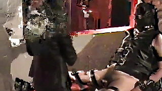 Poor guy punished from nasty punisher