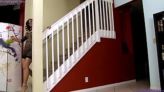 Mommy sucks his cock and balls