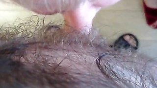 Mother-in-law gets a mouthful of hot cum after blowjob