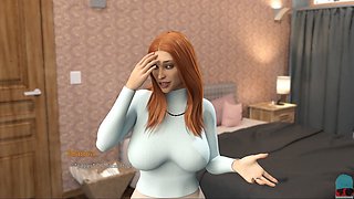 Milf in a porn game with a big booty