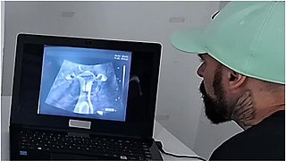 Gynecologist Performs Ultrasound On The Cuckolds Wife