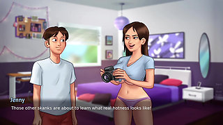 Dabby and her step brother seen in summer time saga new