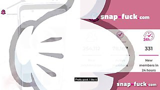 French sex action with squeaky Flora from Snap-Fuck