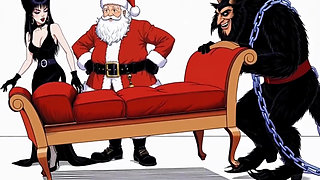Krampus Stuffed a Butt Plug Into Elvira, the Mistress of Darkness' Ass, and Brought Her to Orgasm. a Christmas Porn Story