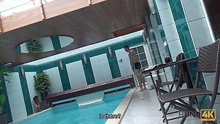 Hunt4k. hunter picked up bitch anna rose for lovely xxx in private pool
