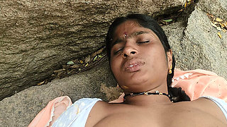 Hot Indian Couple Fucks in Jungle for Birthday Gift - Big Tits, Monster Cock, Tight Pussy