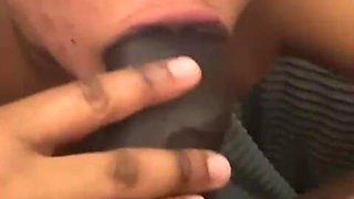 Ebony Babe Cum on Boobs by Huge BBC