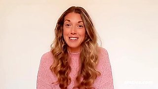 Hot British Girl Lana Wakes Up Horny and Fingers Her Shaved Pussy