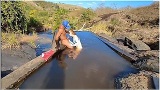 Swimming Pool In The Middle Of The Woods Sex Performed In Daylight By A Married Man And A Young Girl