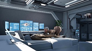 Nexus 3 3D animation fuck on space station with sexy blonde