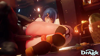 Timeskip Xiangling Gets Fucked in Her Own Kitchen Genshin Impact 3D Animation Hilichurl Alt Version