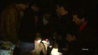 Rocco Siffredi Gangbang Bukkake Outdoor Threesome Vintage Scene 1