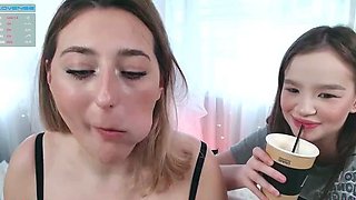Hot blonde teen Naomi enjoys her erotic lesbian fuck