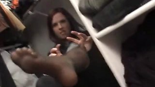 Wife Tries On Different Pairs Of Stockings For Husband: Amateur, Babe  Brunette Porn