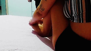 Stepdaughter Is Caught and Has to Give in to Her Stepfather's Wishes