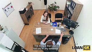 Loan4k. russian beauty una fairy enjoys to bang strangers on the office table