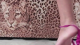 Brunette Sexy Feet Footjob and Fucking in the Gloryhole!